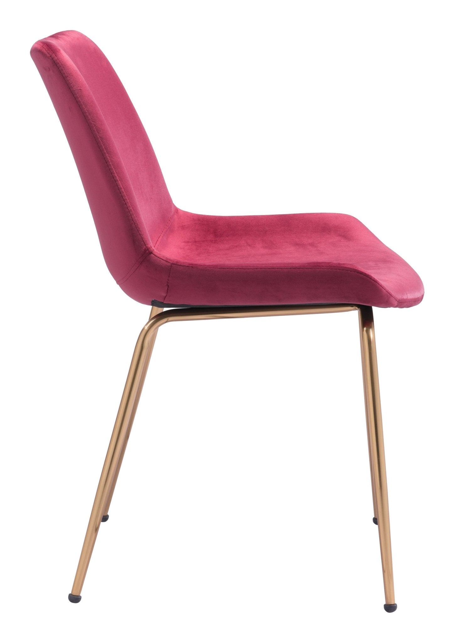 Tony Dining Chair (Set of 2) Red & Gold - Cozy Roots Decor