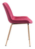 Tony Dining Chair (Set of 2) Red & Gold - Cozy Roots Decor