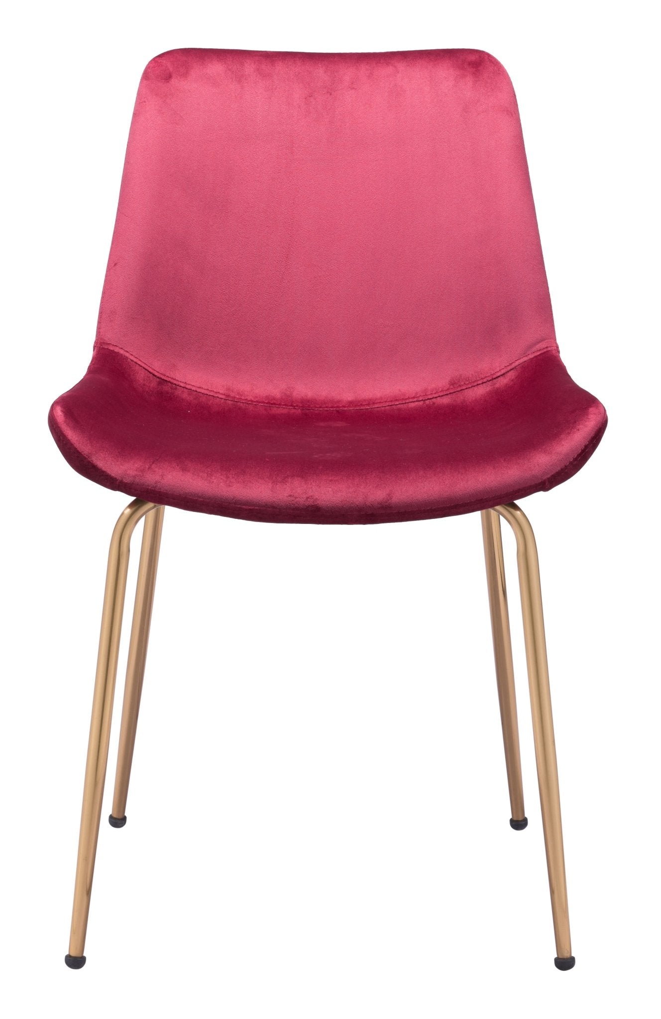 Tony Dining Chair (Set of 2) Red & Gold - Cozy Roots Decor