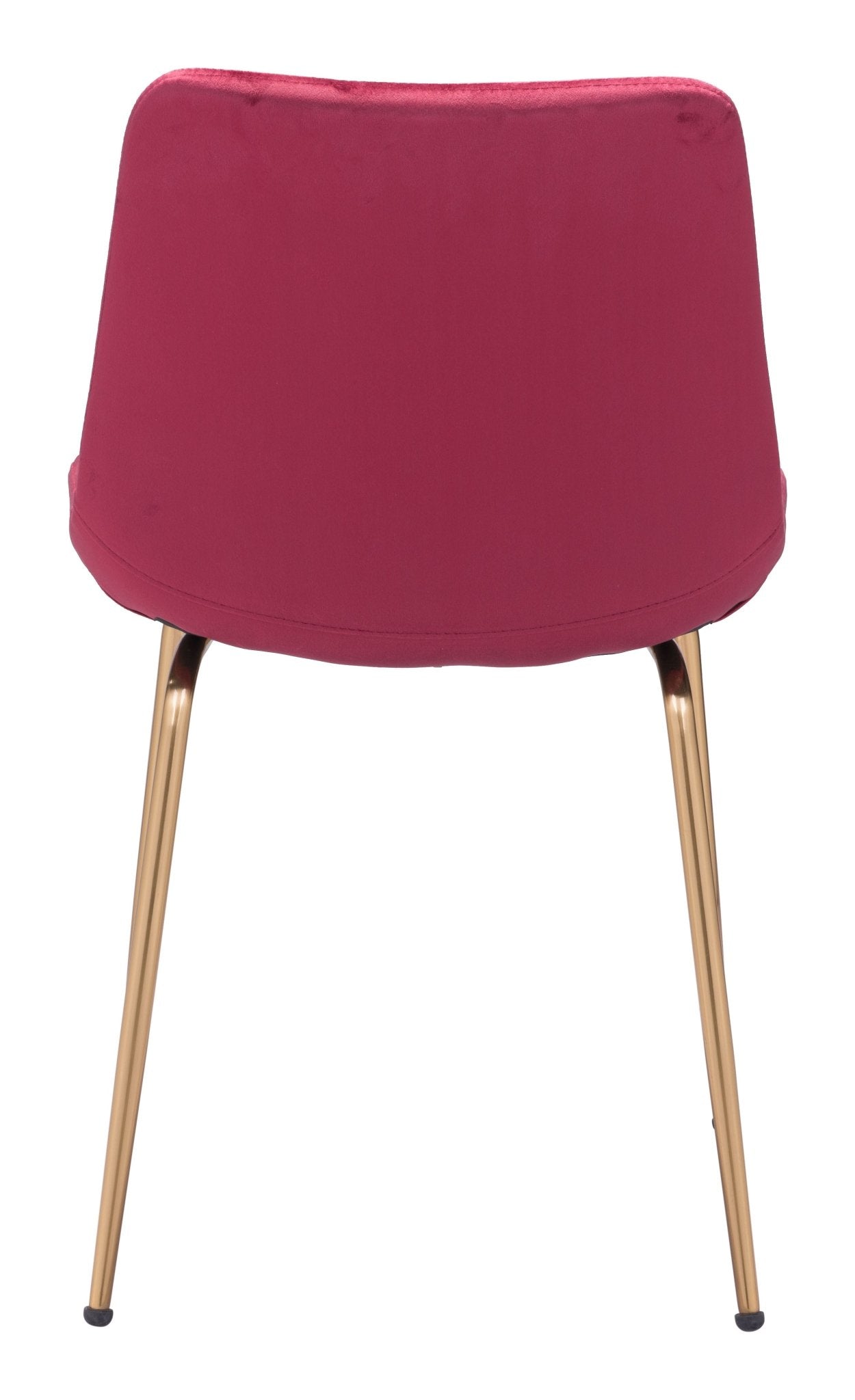 Tony Dining Chair (Set of 2) Red & Gold - Cozy Roots Decor