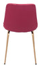 Tony Dining Chair (Set of 2) Red & Gold - Cozy Roots Decor