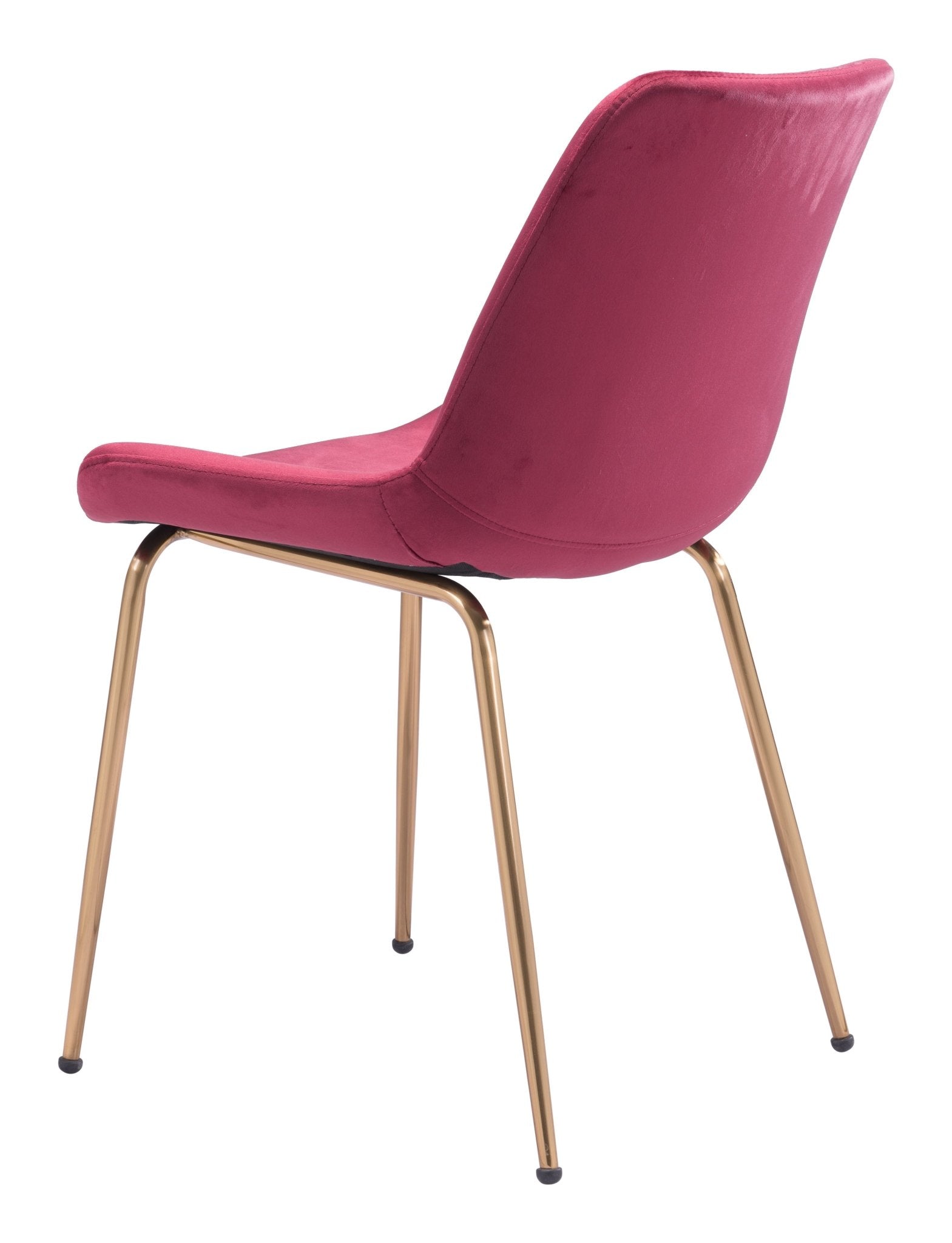 Tony Dining Chair (Set of 2) Red & Gold - Cozy Roots Decor