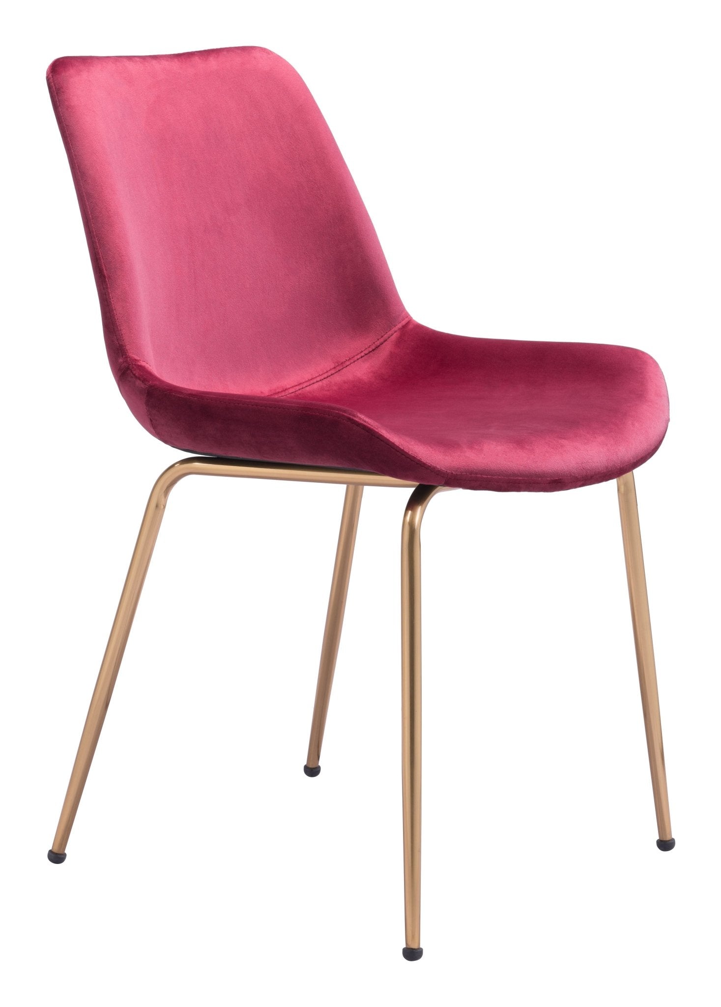 Tony Dining Chair (Set of 2) Red & Gold - Cozy Roots Decor