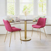 Tony Dining Chair (Set of 2) Red & Gold - Cozy Roots Decor