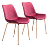 Tony Dining Chair (Set of 2) Red & Gold - Cozy Roots Decor