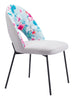 Torrey Dining Chair (Set of 2) Multicolor Print & Gray - Cozy Roots Decor