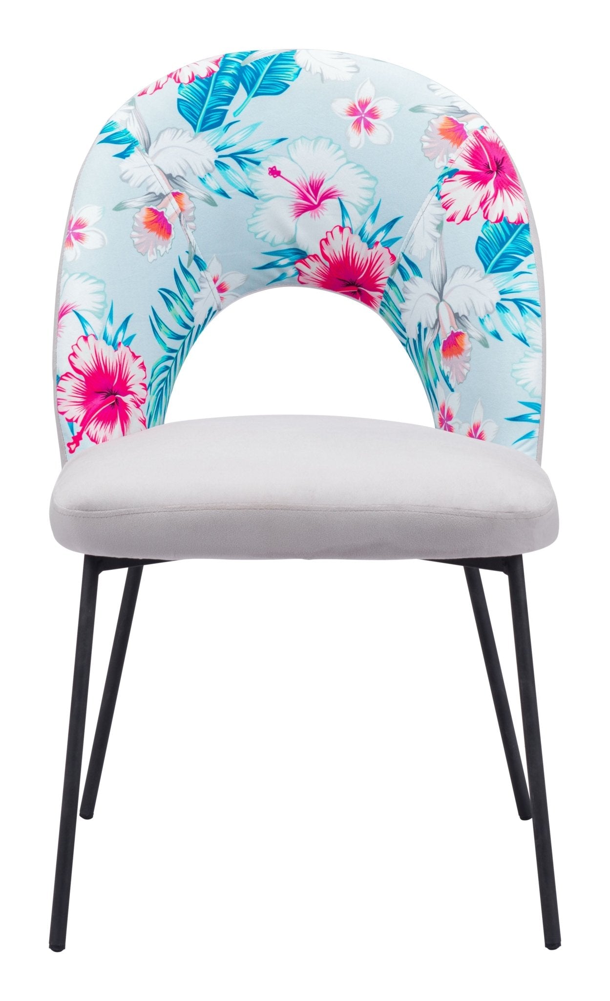 Torrey Dining Chair (Set of 2) Multicolor Print & Gray - Cozy Roots Decor