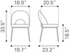 Torrey Dining Chair (Set of 2) Multicolor Print & Gray - Cozy Roots Decor