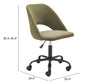 Treibh Office Chair Olive Green - Cozy Roots Decor