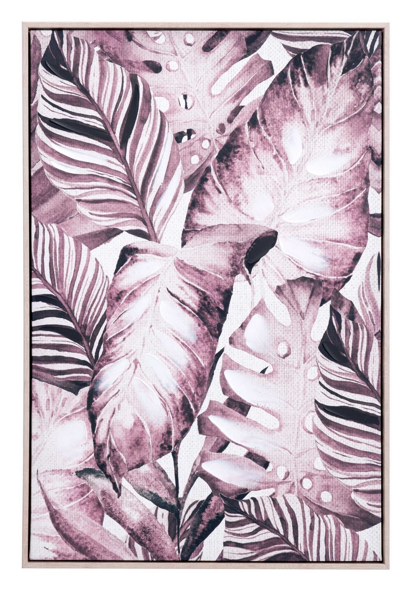 Tropical Palm Canvas Wall Art Multicolor - Cozy Roots Decor