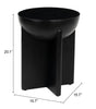 Tume Side Table Black - Cozy Roots Decor
