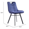 Tyler Dining Chair (Set of 2) Blue - Cozy Roots Decor