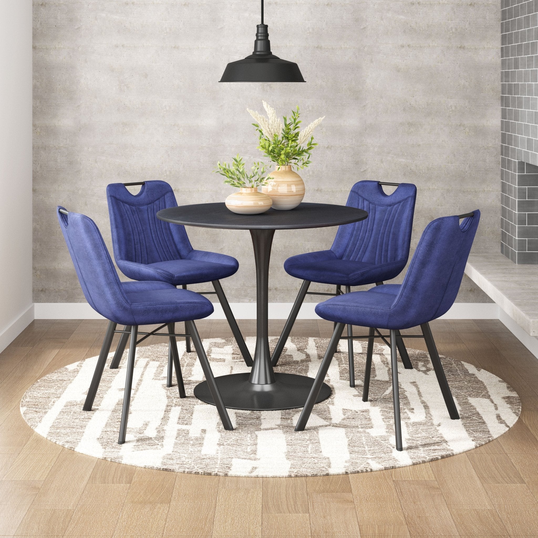 Tyler Dining Chair (Set of 2) Blue - Cozy Roots Decor