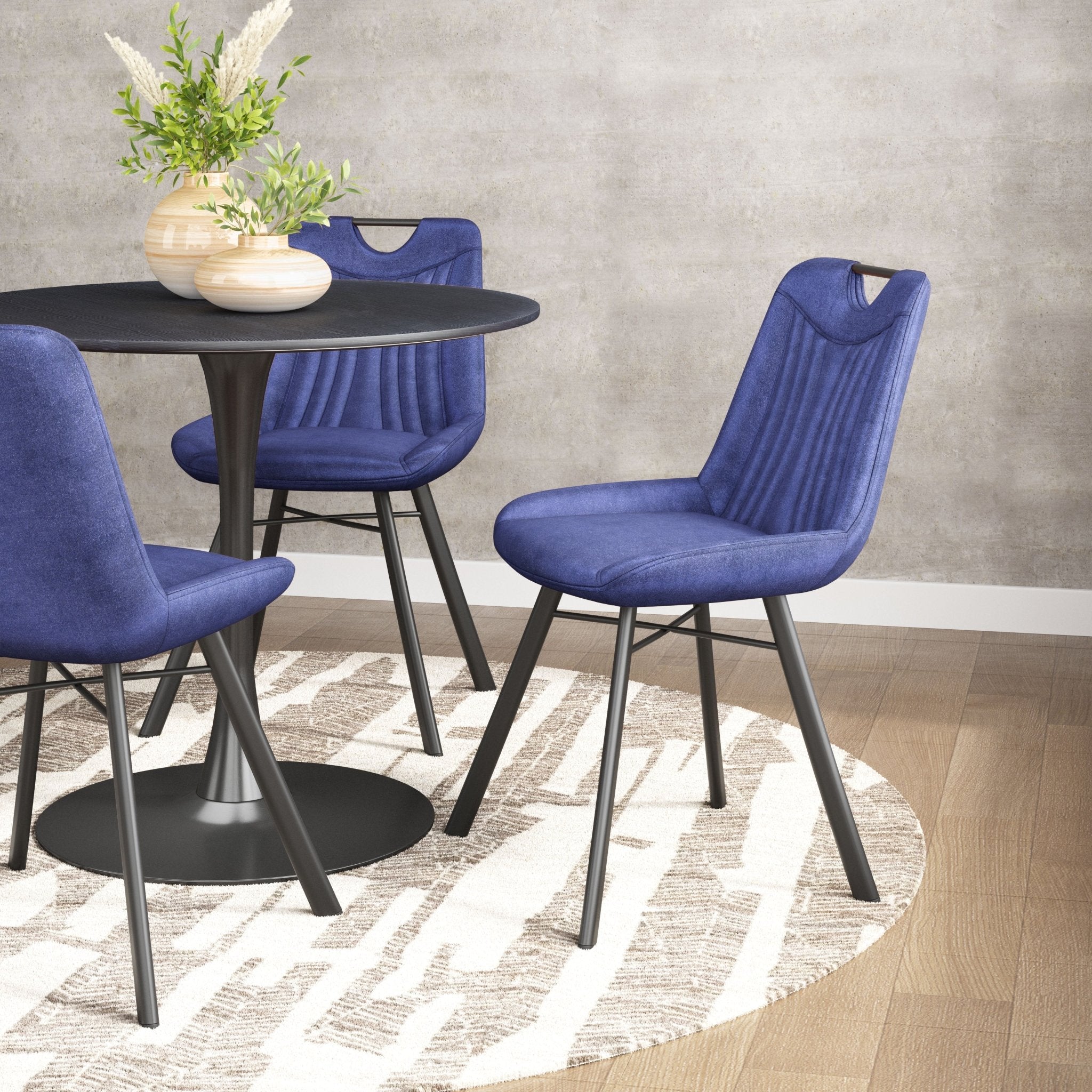Tyler Dining Chair (Set of 2) Blue - Cozy Roots Decor
