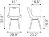 Tyler Dining Chair (Set of 2) Brown - Cozy Roots Decor