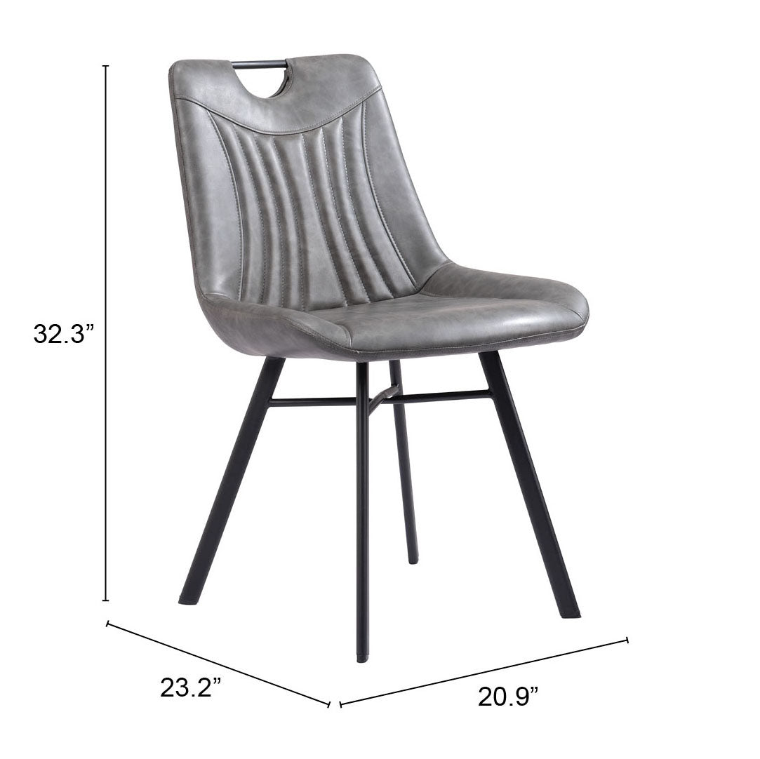 Tyler Dining Chair (Set of 2) Vintage Gray - Cozy Roots Decor