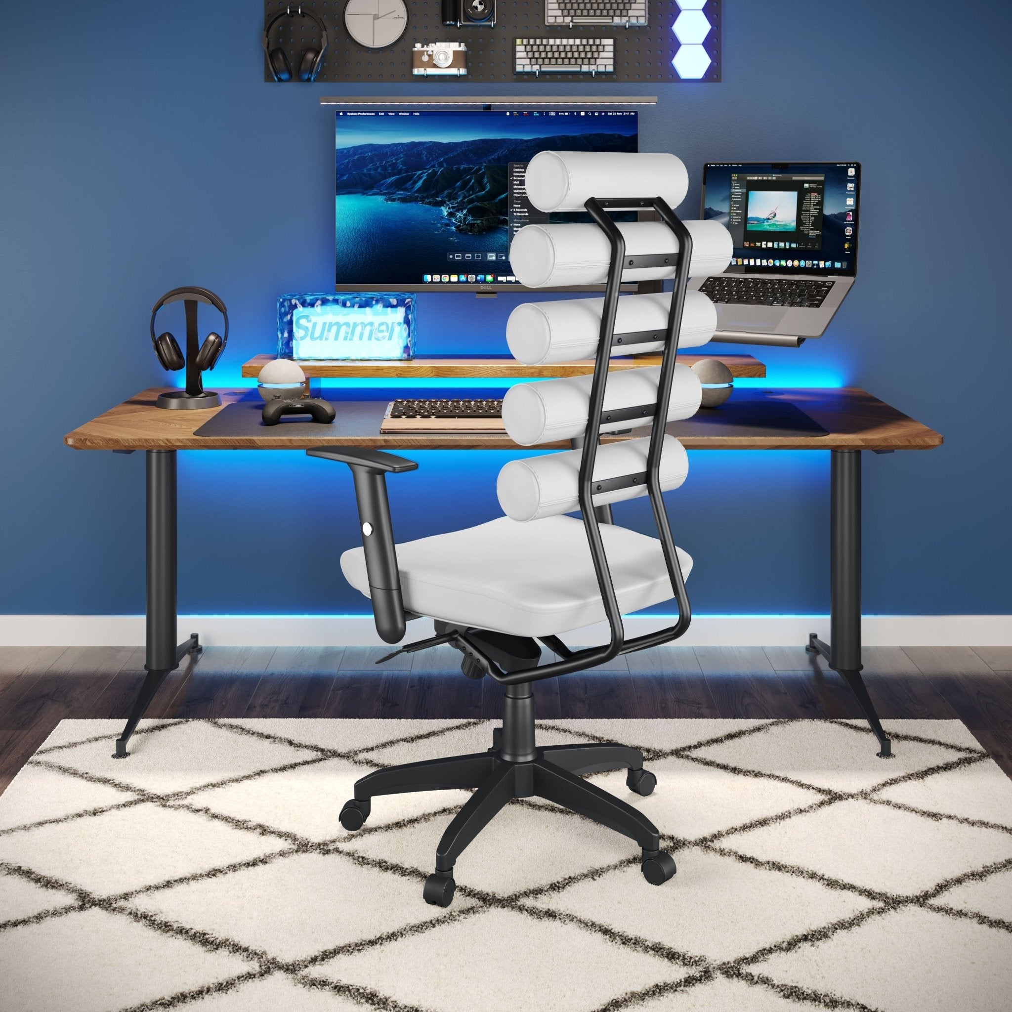 Unico Office Chair White - Cozy Roots Decor