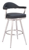 Vagur Swivel Barstool Black - Cozy Roots Decor