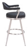 Vagur Swivel Barstool Black - Cozy Roots Decor