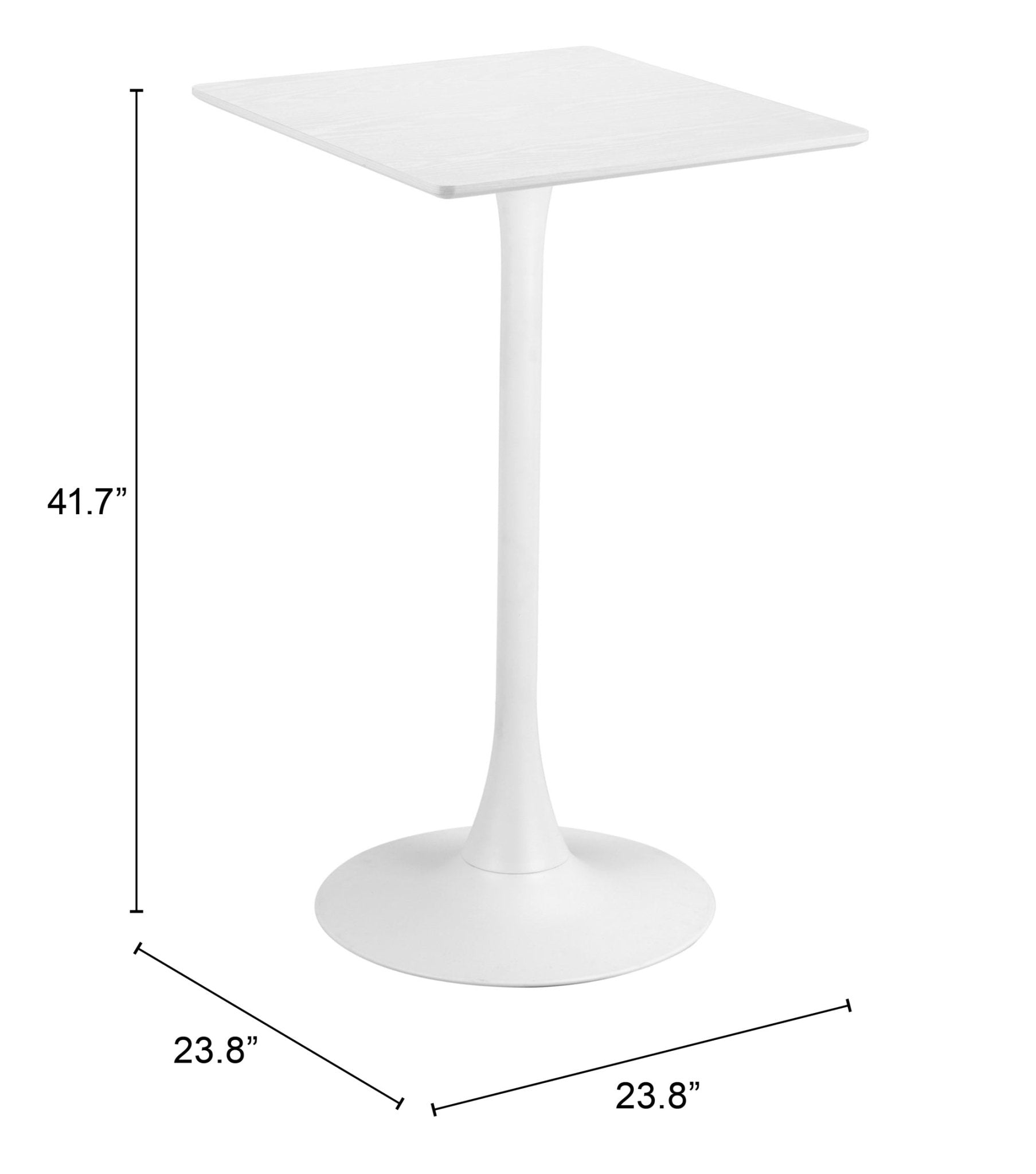 Valleta Bar Table White - Cozy Roots Decor