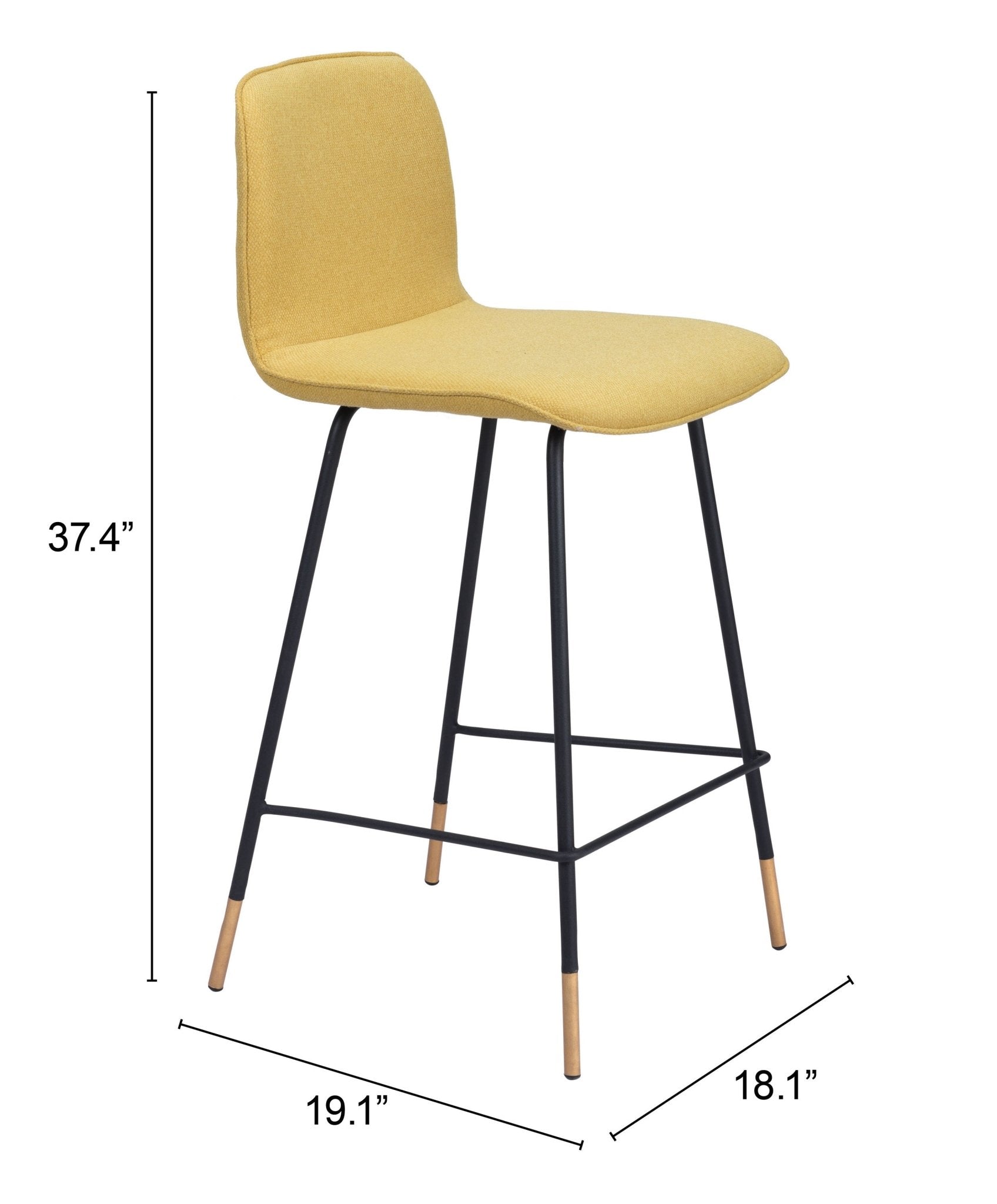 Var Counter Stool Yellow - Cozy Roots Decor