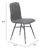 Var Dining Chair (Set of 2) Gray - Cozy Roots Decor
