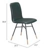Var Dining Chair (Set of 2) Green - Cozy Roots Decor