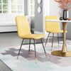 Var Dining Chair (Set of 2) Yellow - Cozy Roots Decor