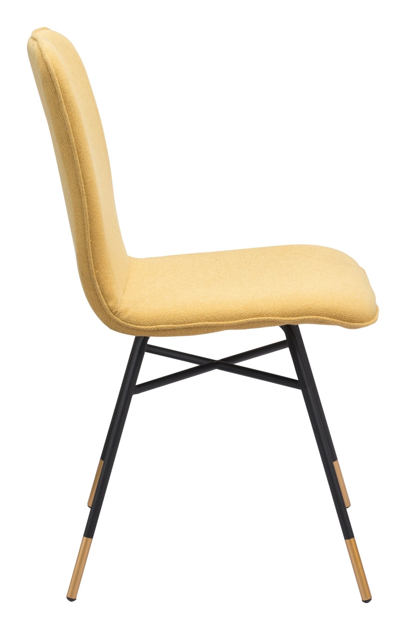 Var Dining Chair (Set of 2) Yellow - Cozy Roots Decor