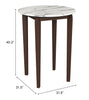 Vernon Bar Table White - Cozy Roots Decor