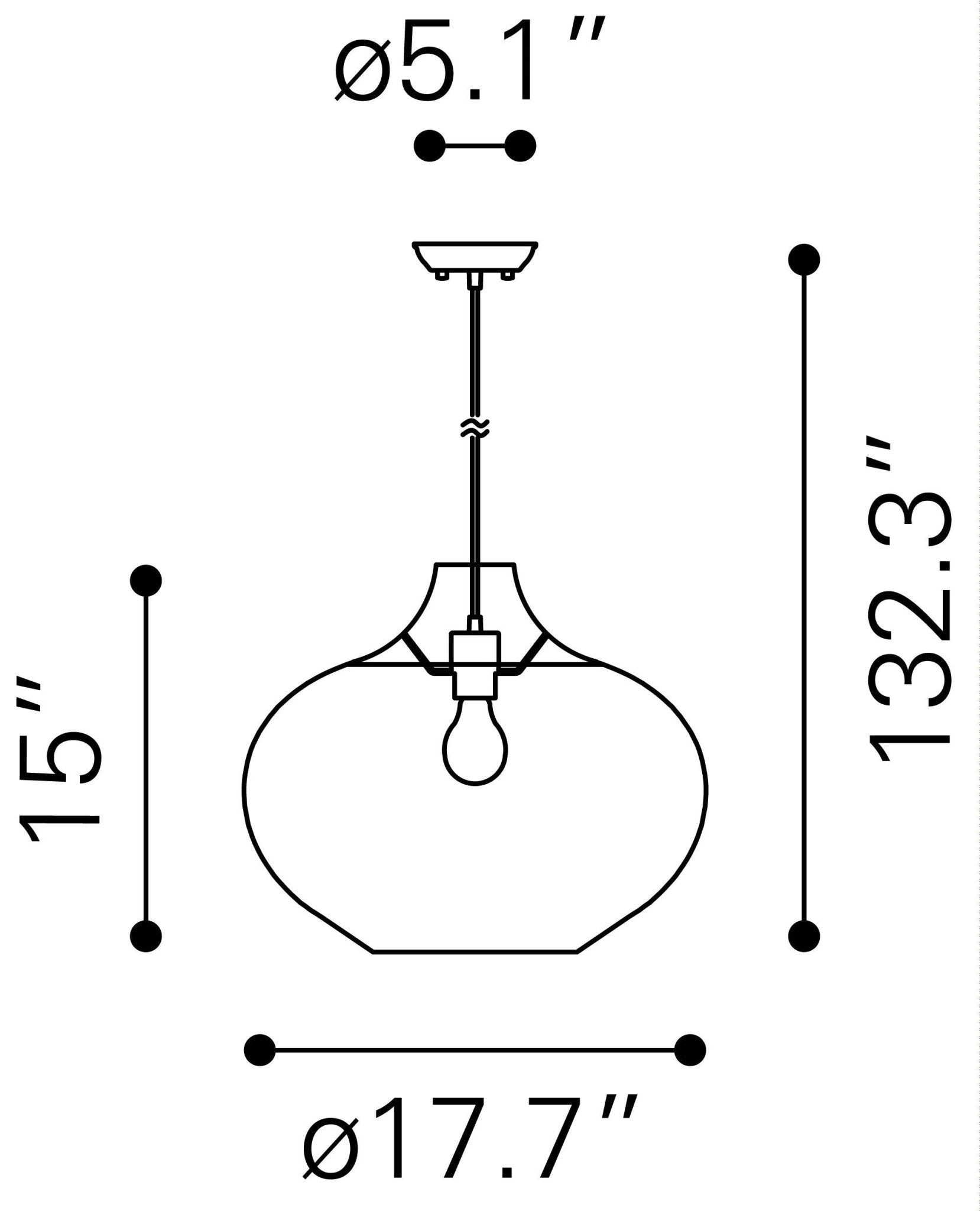 Vincent Ceiling Lamp Natural - Cozy Roots Decor