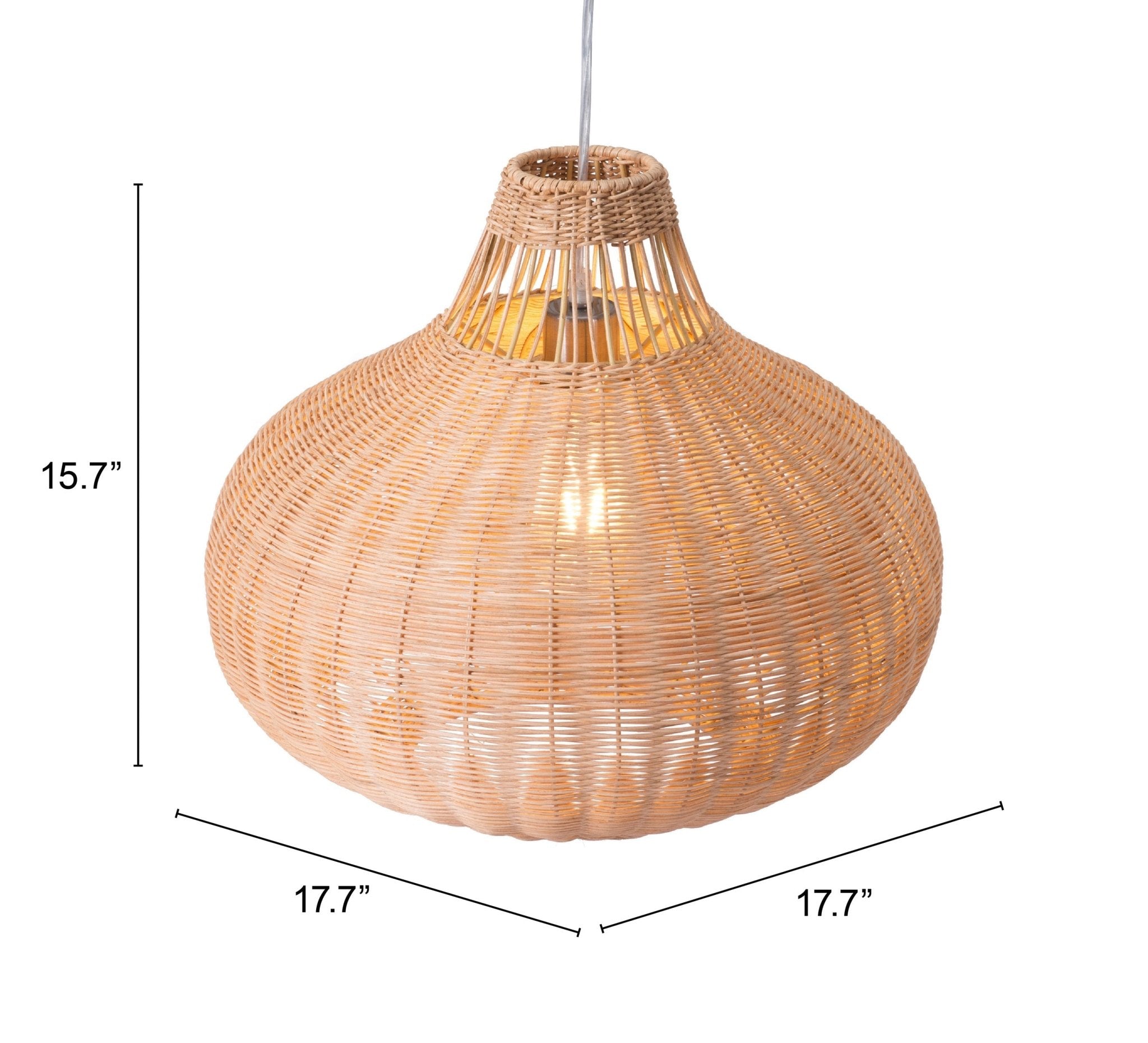 Vincent Ceiling Lamp Natural - Cozy Roots Decor