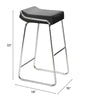 Wedge Barstool (Set of 2) Black - Cozy Roots Decor