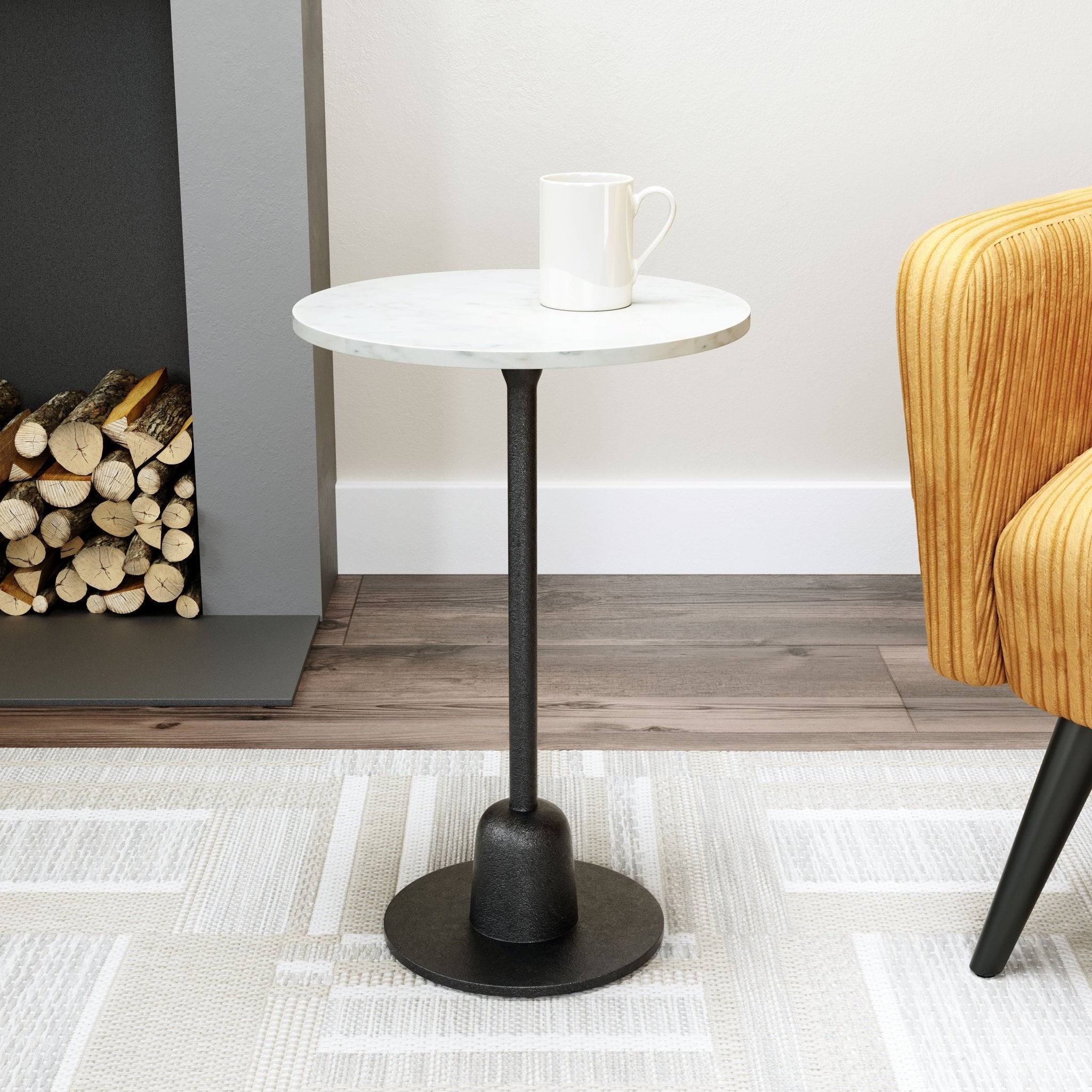 Whammy Side Table White & Black - Cozy Roots Decor