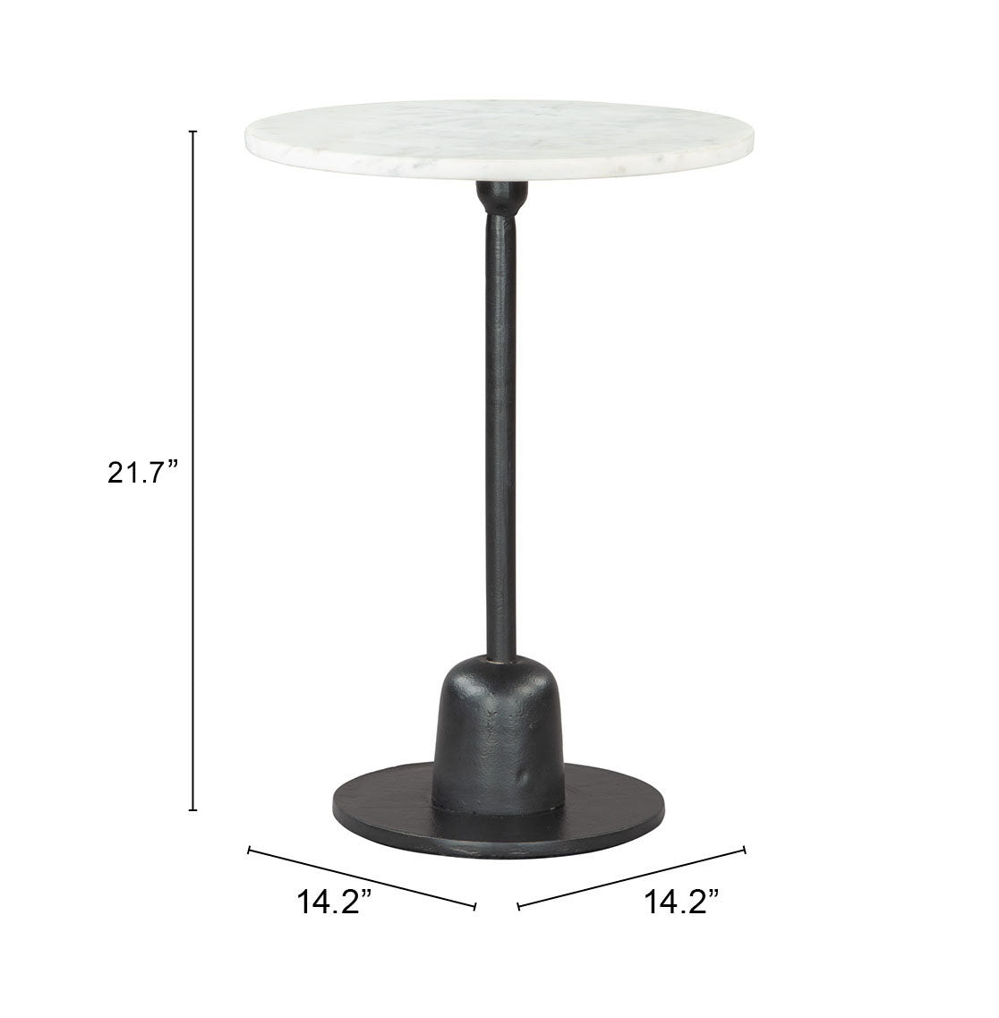 Whammy Side Table White & Black - Cozy Roots Decor