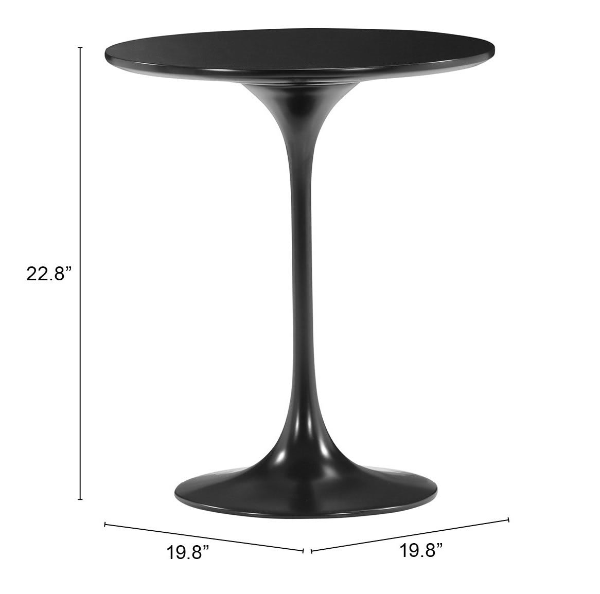 Wilco Side Table Black - Cozy Roots Decor
