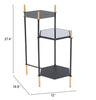 William Side Table Black & Gold - Cozy Roots Decor