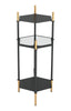 William Side Table Black & Gold - Cozy Roots Decor