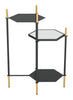 William Side Table Black & Gold - Cozy Roots Decor