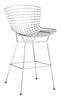 Wire Barstool (Set of 2) Chrome - Cozy Roots Decor