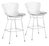 Wire Barstool (Set of 2) Chrome - Cozy Roots Decor