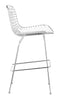 Wire Barstool (Set of 2) Chrome - Cozy Roots Decor