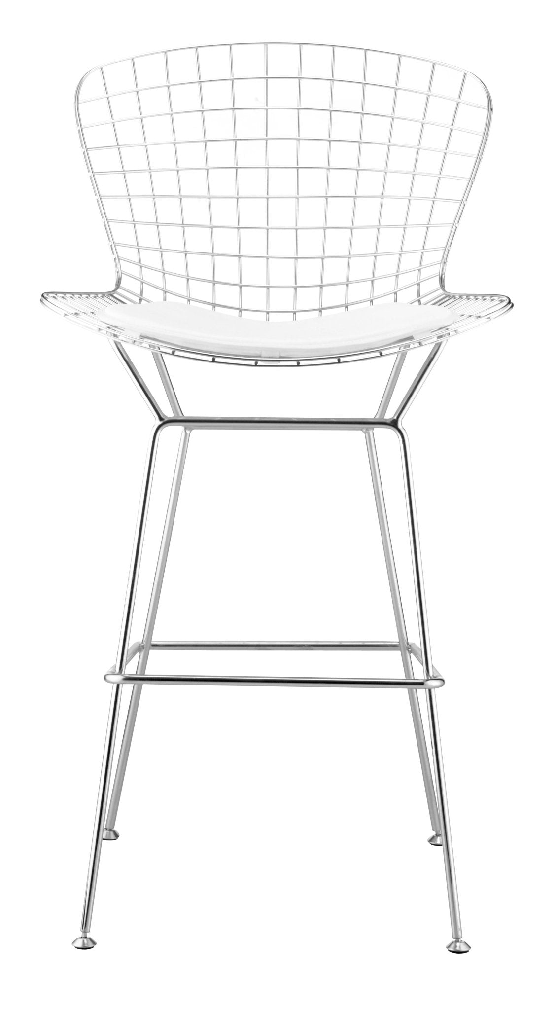 Wire Barstool (Set of 2) Chrome - Cozy Roots Decor
