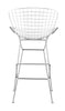 Wire Barstool (Set of 2) Chrome - Cozy Roots Decor