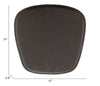 Wire Chair Cushion Espresso - Cozy Roots Decor