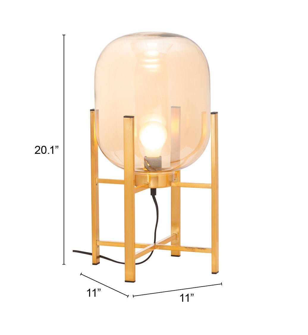 Wonderwall Table Lamp Gold - Cozy Roots Decor