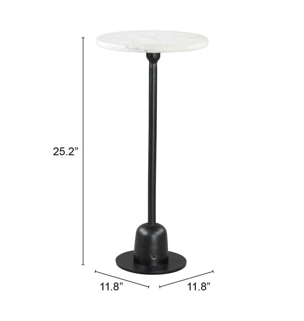 Woozy Side Table White & Black - Cozy Roots Decor