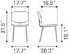 Worcester Dining Chair (Set of 2) Beige & Brown - Cozy Roots Decor
