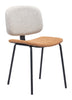 Worcester Dining Chair (Set of 2) Beige & Brown - Cozy Roots Decor