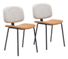 Worcester Dining Chair (Set of 2) Beige & Brown - Cozy Roots Decor